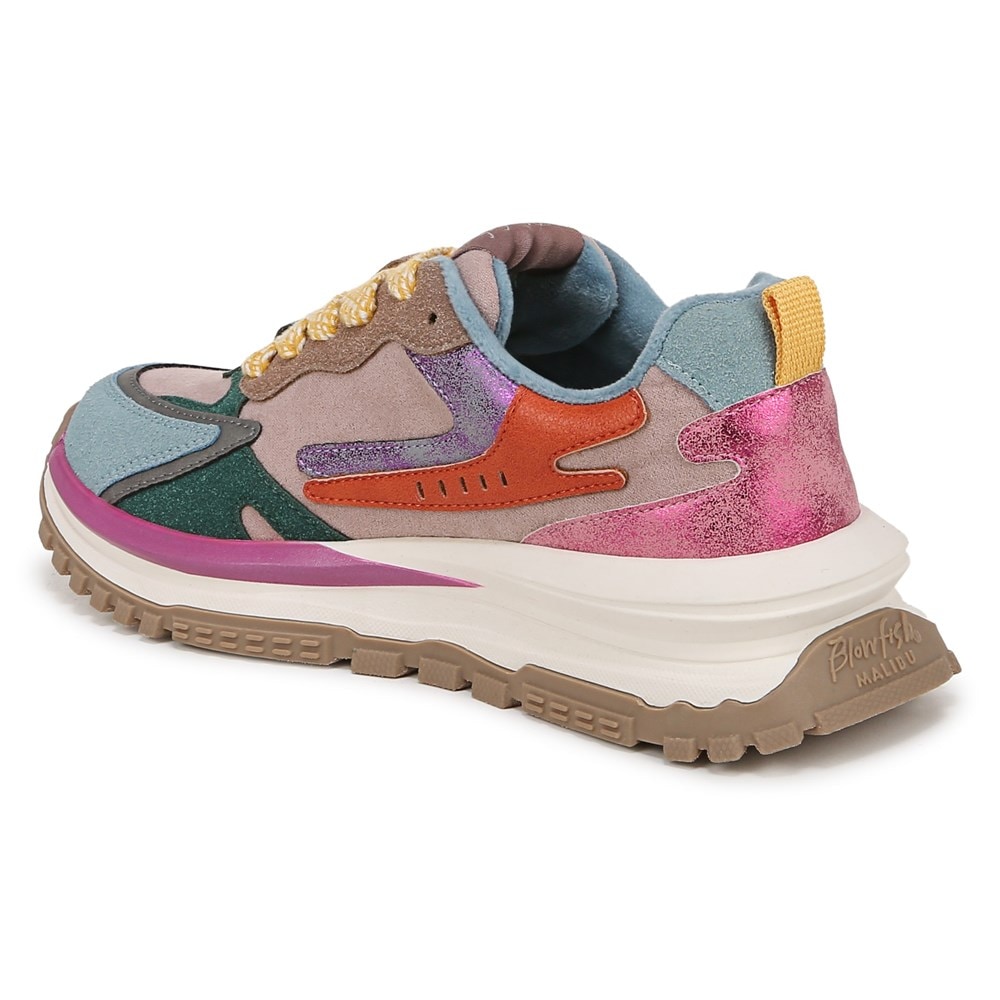 Blowfish Kids\' Leo-K Retro Sneaker Little/Big Kid - Mauve Multi Faux Leather