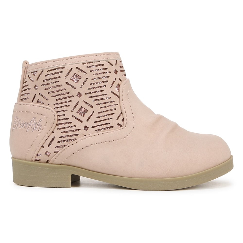 Blowfish Kids\' Sielo-T Ankle Bootie Toddler - Sugar Pink Faux Leather