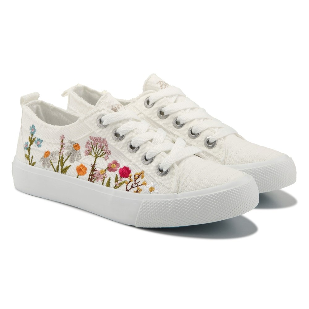 Blowfish Women's Vivid Lace Up Sneaker - White Floral