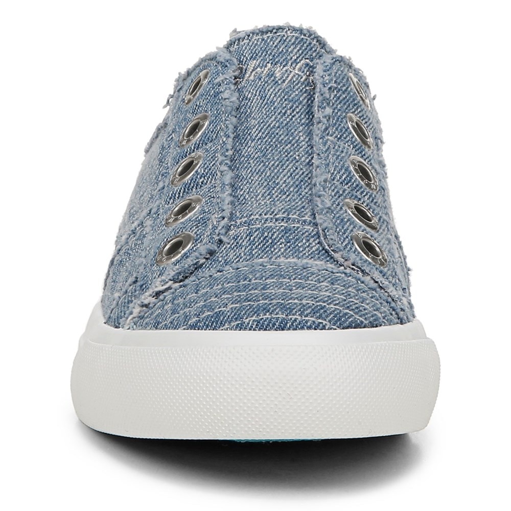 Blowfish Women\'s Play Slip On Sneaker - Light Stonewashed Denim