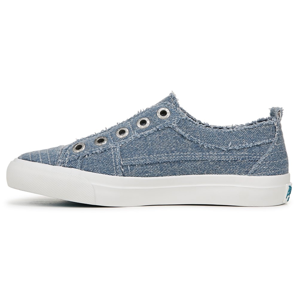 Blowfish Women\'s Play Slip On Sneaker - Light Stonewashed Denim