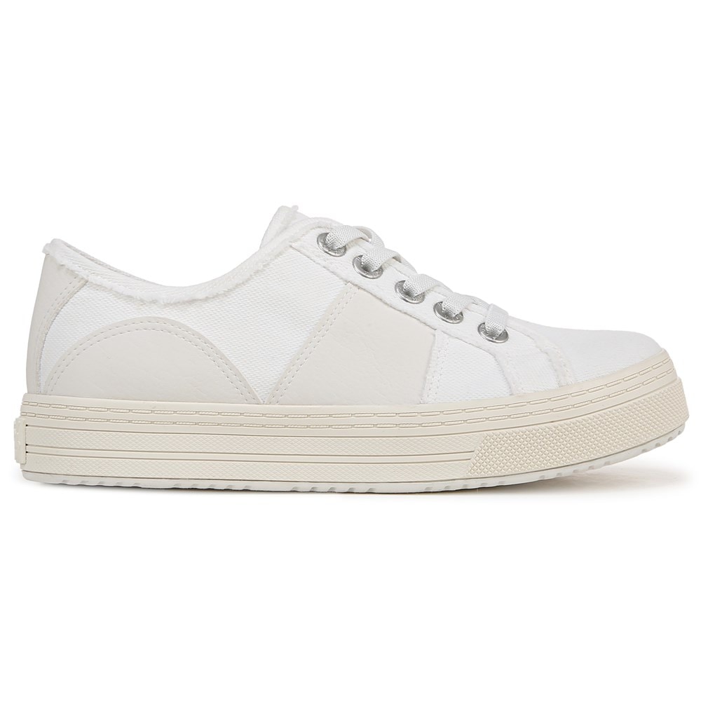 Blowfish Women\'s Super Smile Slip On Sneaker - White Canvas