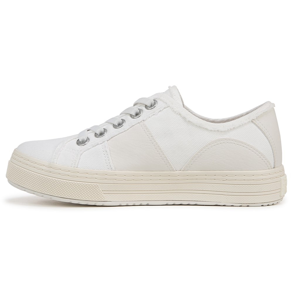 Blowfish Women\'s Super Smile Slip On Sneaker - White Canvas