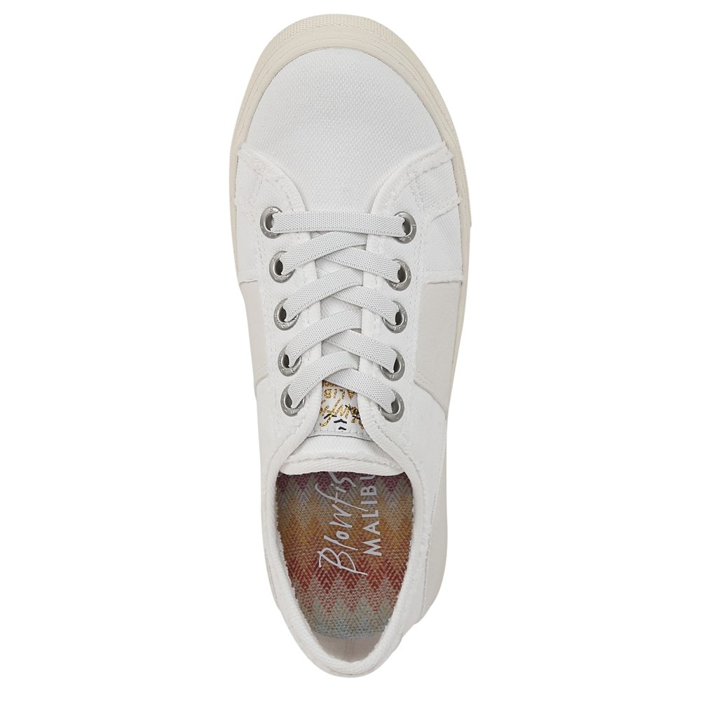 Blowfish Women\'s Super Smile Slip On Sneaker - White Canvas