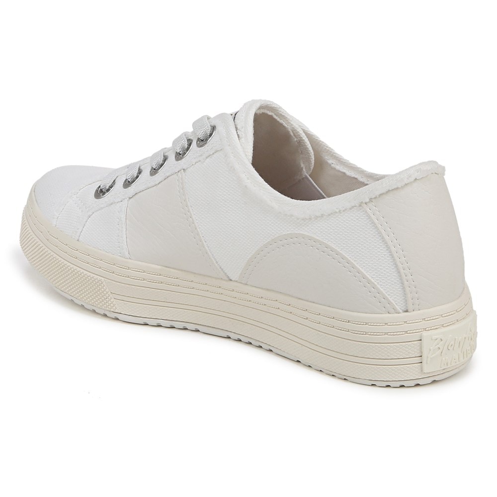 Blowfish Women\'s Super Smile Slip On Sneaker - White Canvas