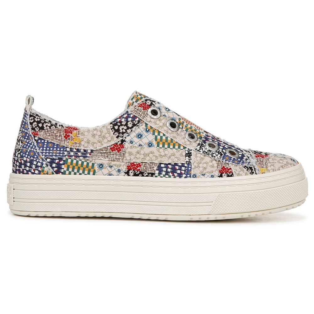 Blowfish Women\'s Super Play Slip On Sneaker - Multi Patchwork