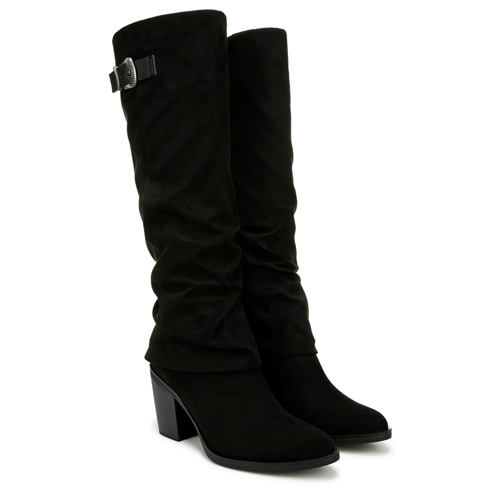 Blowfish Women's Carefree Knee High Boot - Black Microfiber