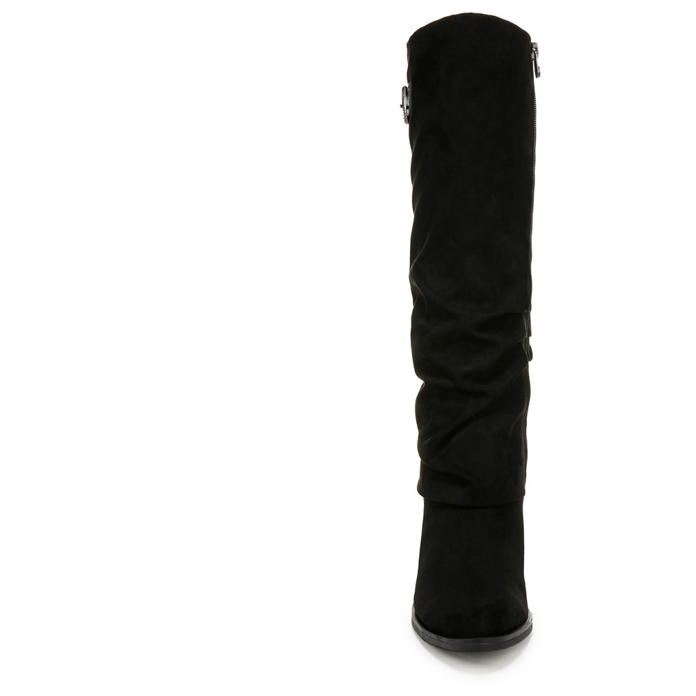 Blowfish Women\'s Carefree Knee High Boot - Black Microfiber