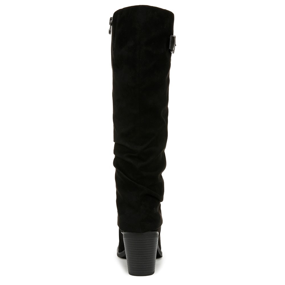 Blowfish Women\'s Carefree Knee High Boot - Black Microfiber