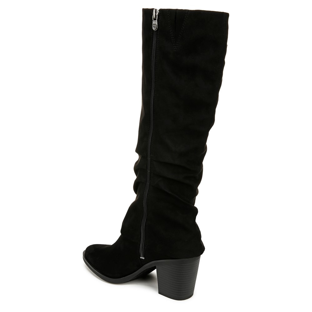Blowfish Women\'s Carefree Knee High Boot - Black Microfiber