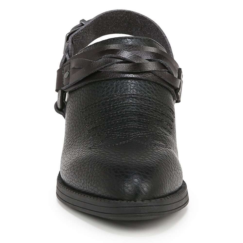 Blowfish Women\'s Robin Western Mule - Black Faux Leather