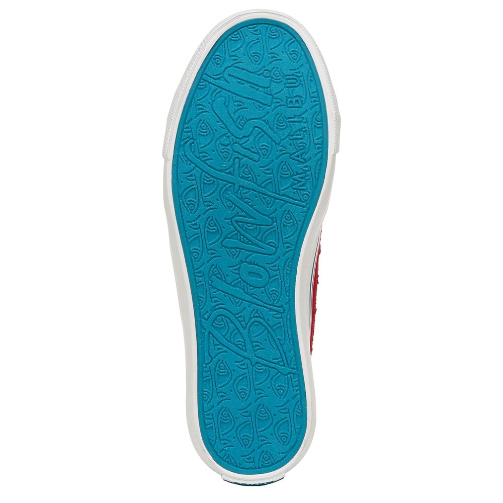 Blowfish Women\'s Play Slip On Sneaker - Jester Red Twill Fabric