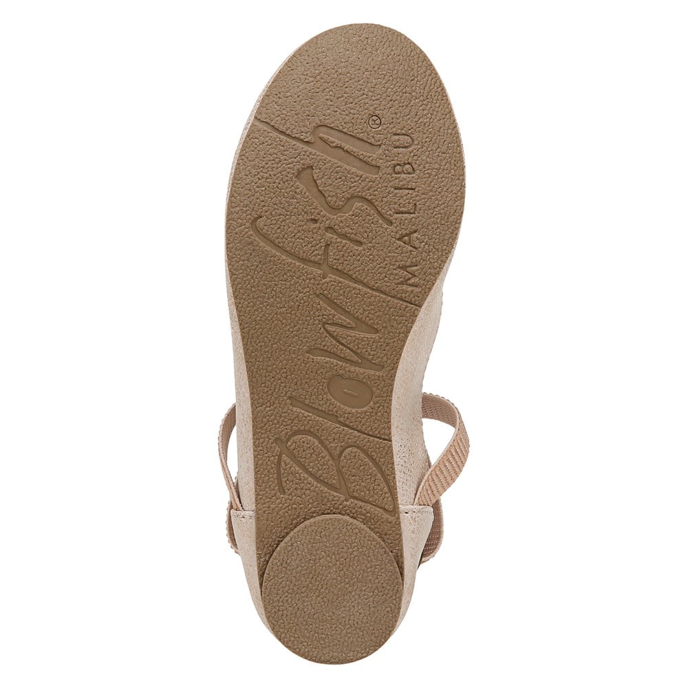 Blowfish Kids\' Pixi Ballet Flat Little/Big Kid - Rose Gold Reptile Faux Leather