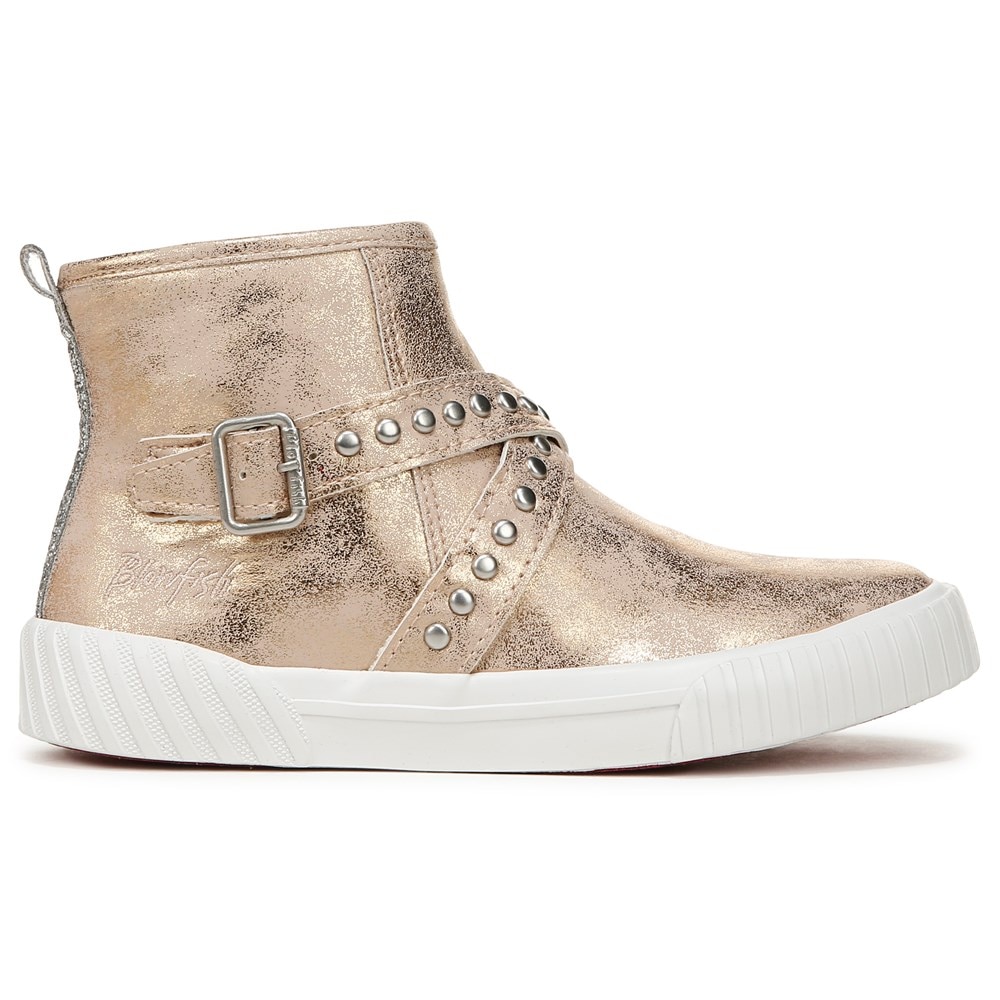 Blowfish Kids\' Wayout-K Sneaker Boot Little/Big Kid - Blush Pink Faux Leather