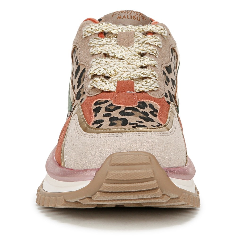 Blowfish Women\'s Leo Retro Lace Up Sneaker - Leopard Multi