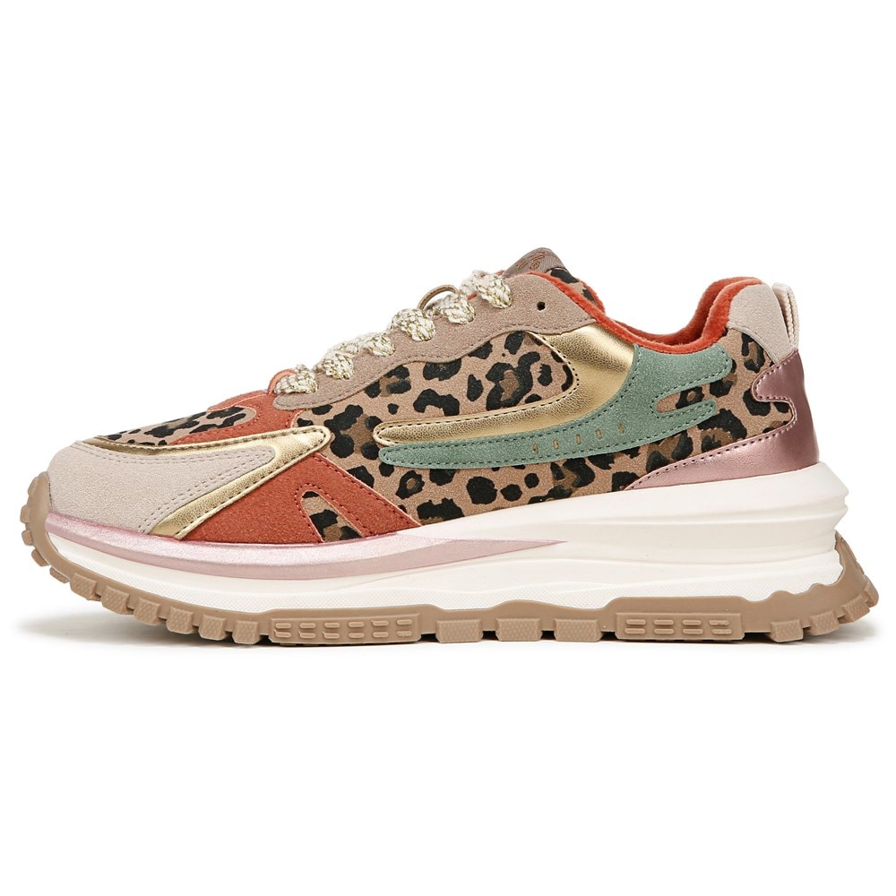 Blowfish Women\'s Leo Retro Lace Up Sneaker - Leopard Multi