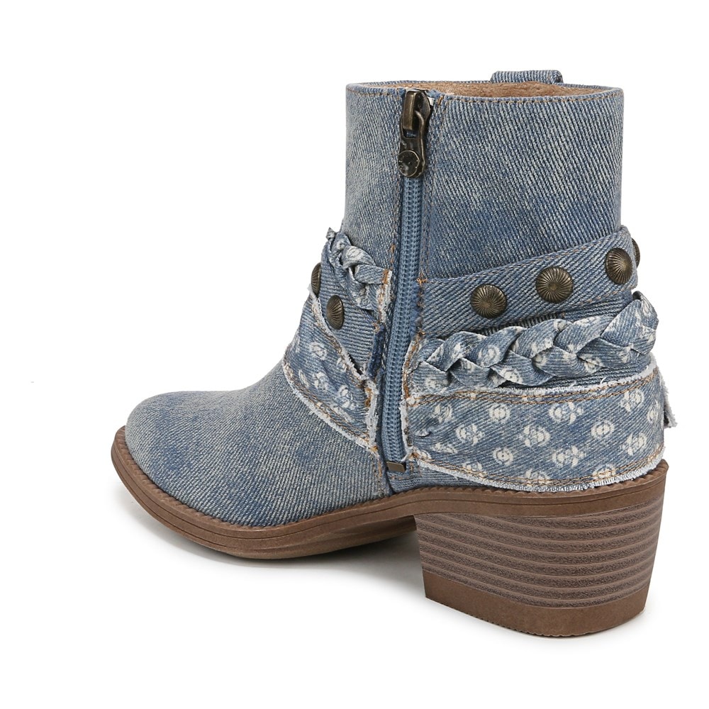 Blowfish Women\'s Rally Western Bootie - Denim Blue Fabric