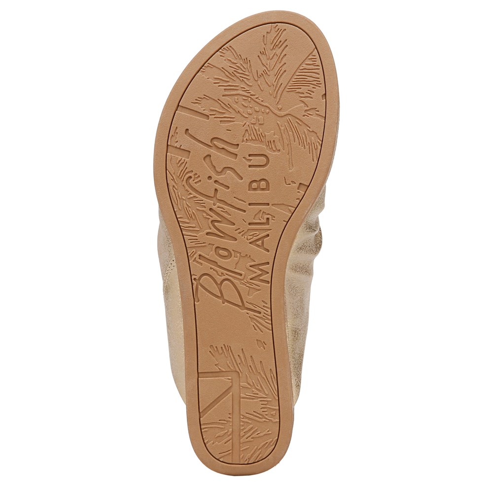 Blowfish Women\'s Atlantah Casual Sandal - Gold
