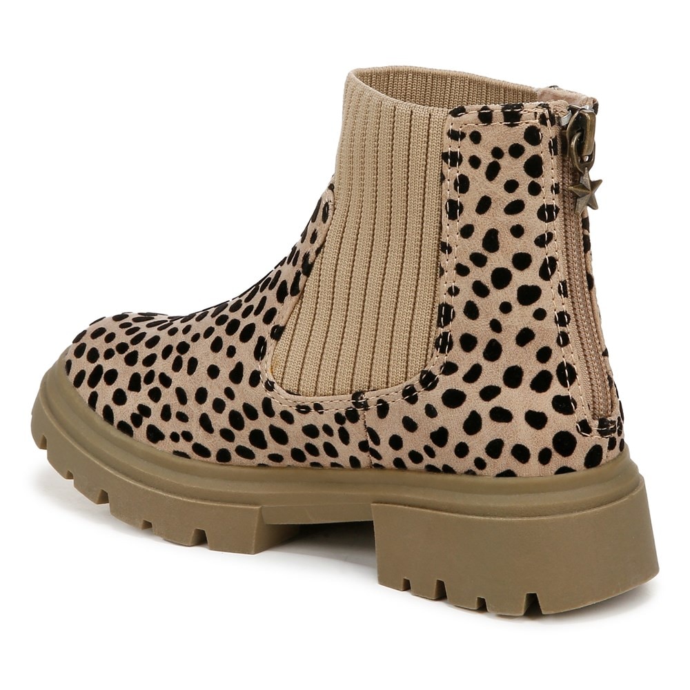 Blowfish Kids\' Chassy-K Chelsea Boot Little/Big Kid - Sand Leopard Fabric