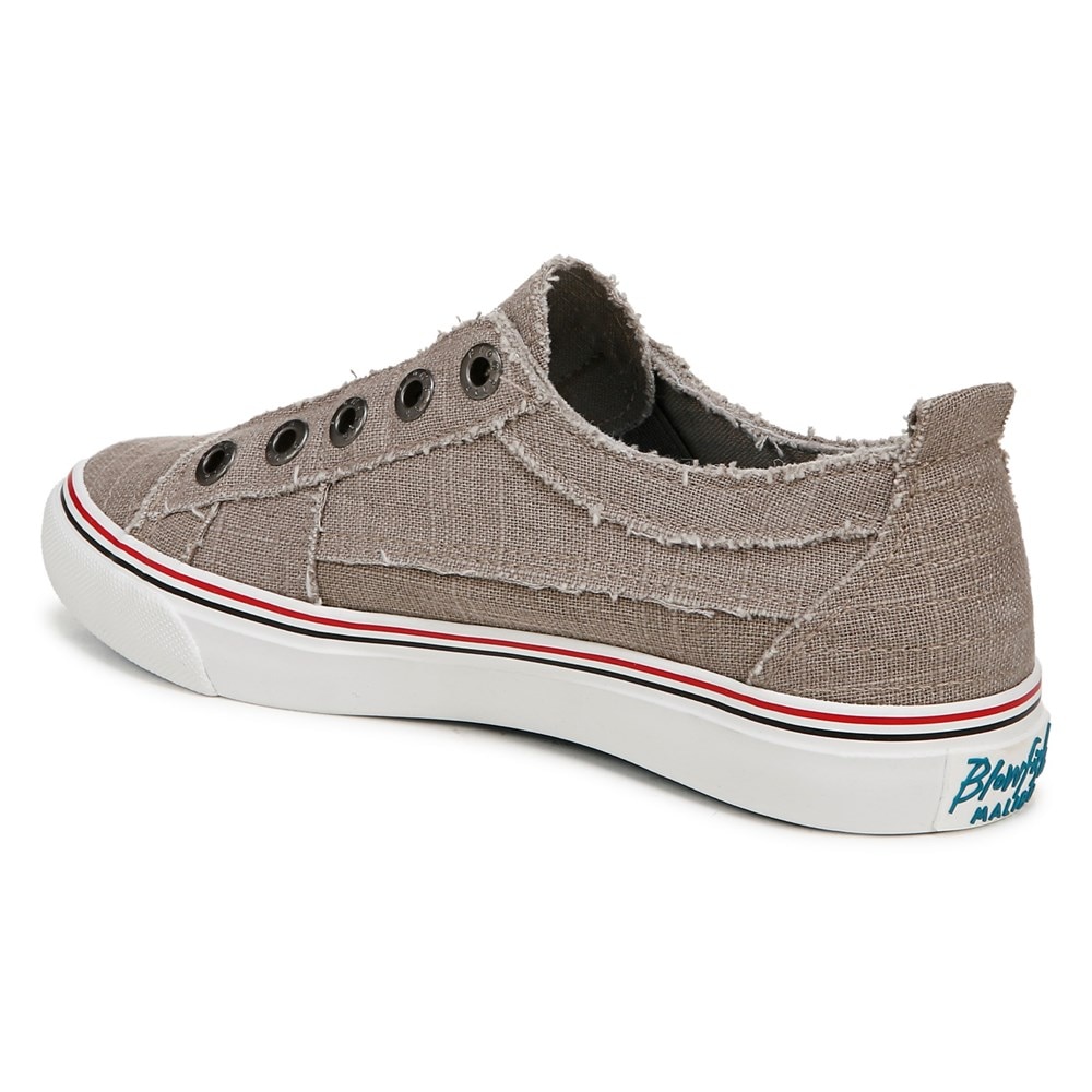 Blowfish Women\'s Play Slip On Sneaker - Steel Grey Linen