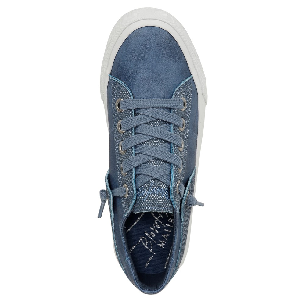 Blowfish Women\'s Martina Slip On Sneaker - Navy Faux Leather