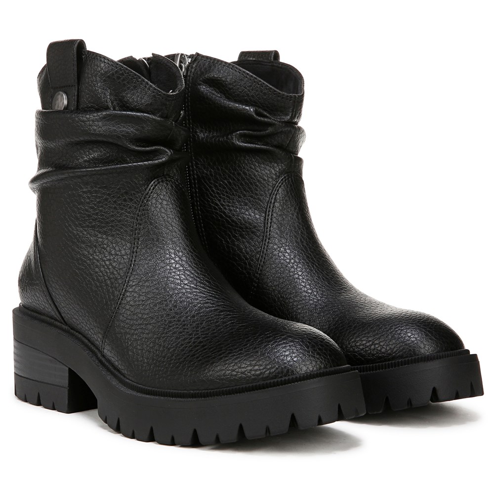 Blowfish Women's Juniper Bootie - Black Faux Leather