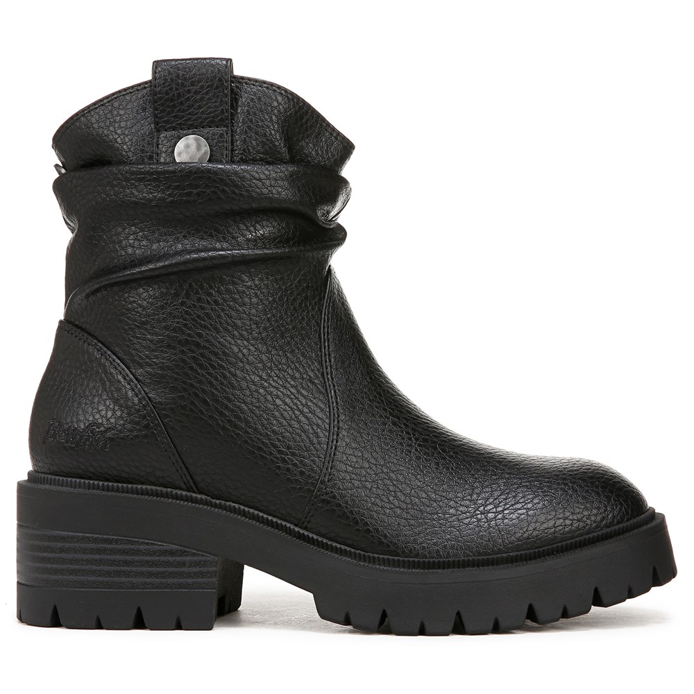 Blowfish Women\'s Juniper Bootie - Black Faux Leather