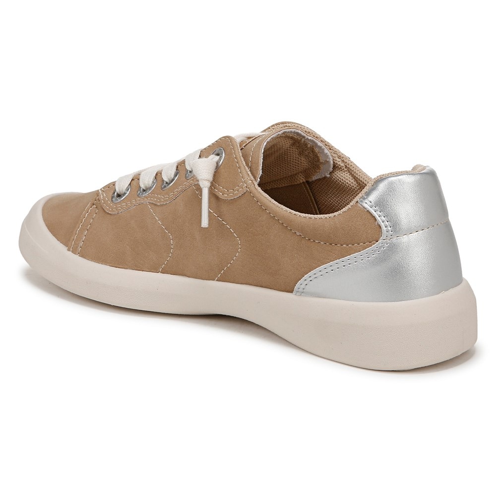 Blowfish Women\'s Boardwalk Slip On Sneaker - Desert Taupe Faux Leather