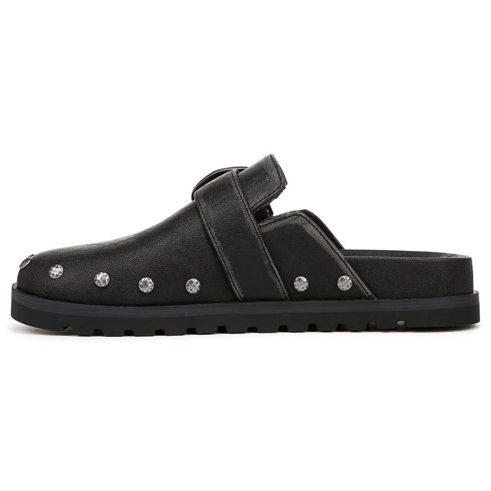 Blowfish Women\'s Skylar Mule - Black Distressed Faux Leather